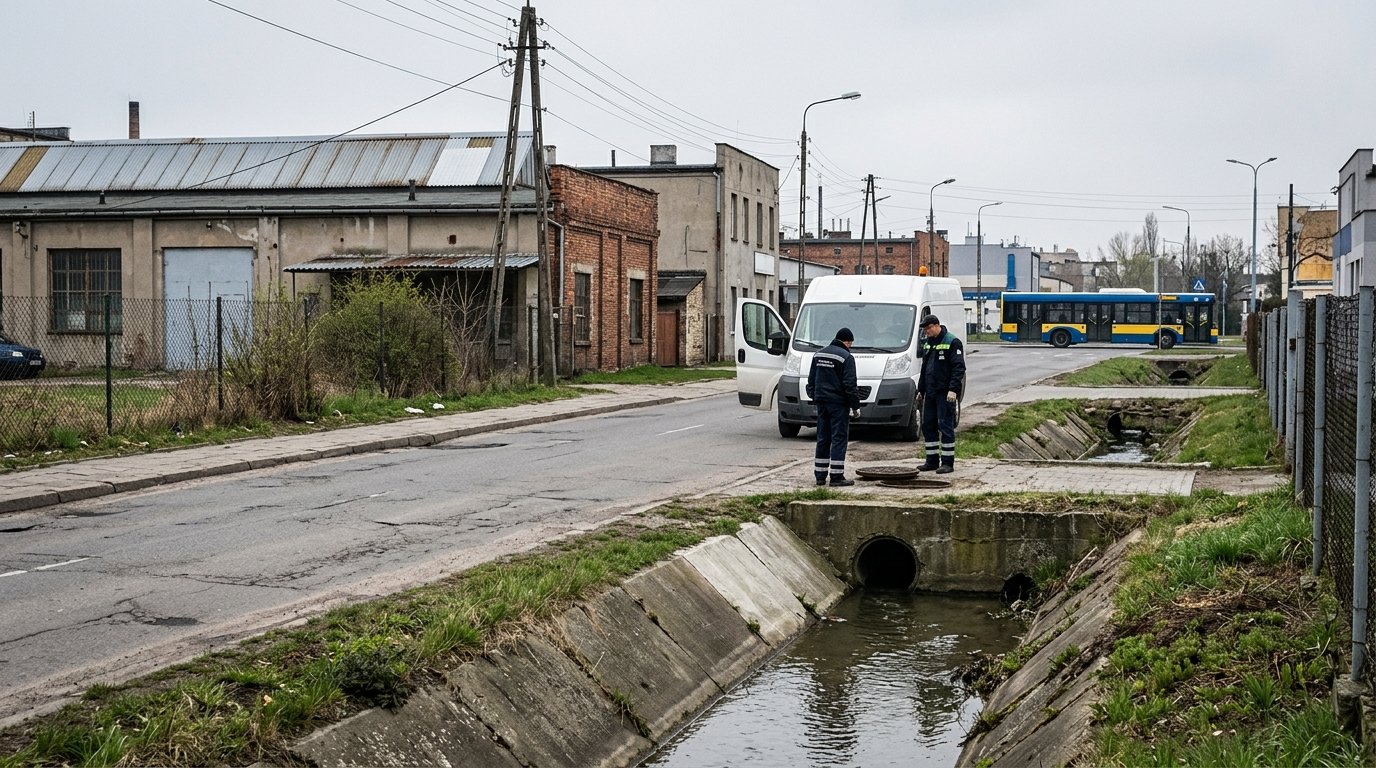Skażenie rzeki Olechówki. Służby interweniowały na terenie łódzkiego przedsiębiorstwa