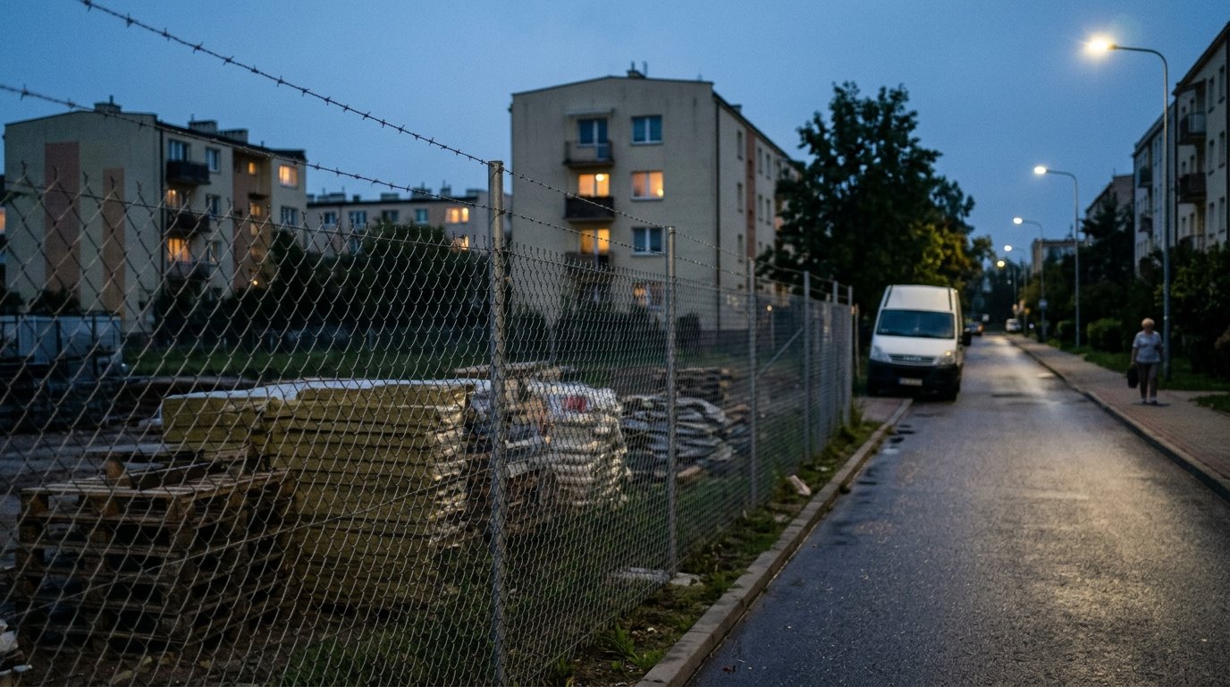 Próba kradzieży materiałów budowlanych w Białymstoku