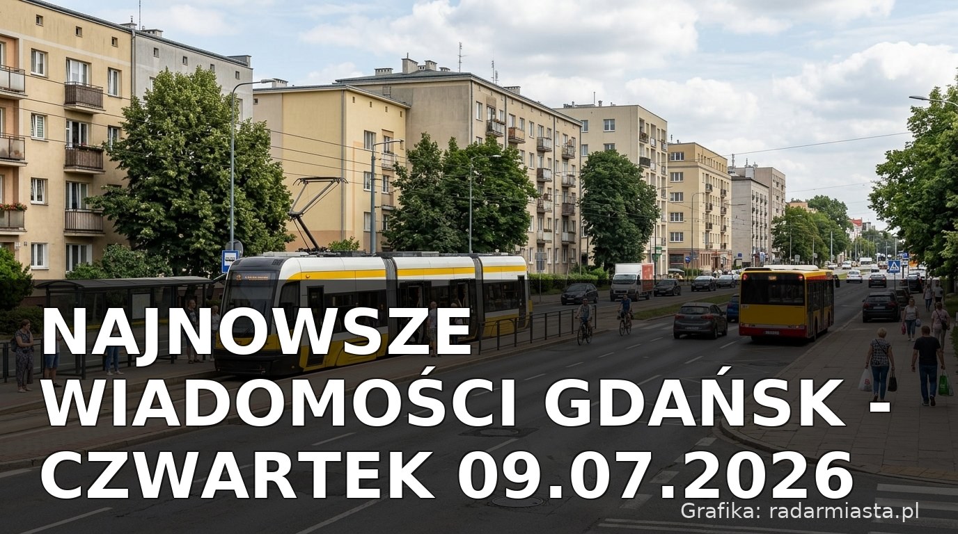 Najnowsze wiadomości Gdańsk – Czwartek 09.07.2026