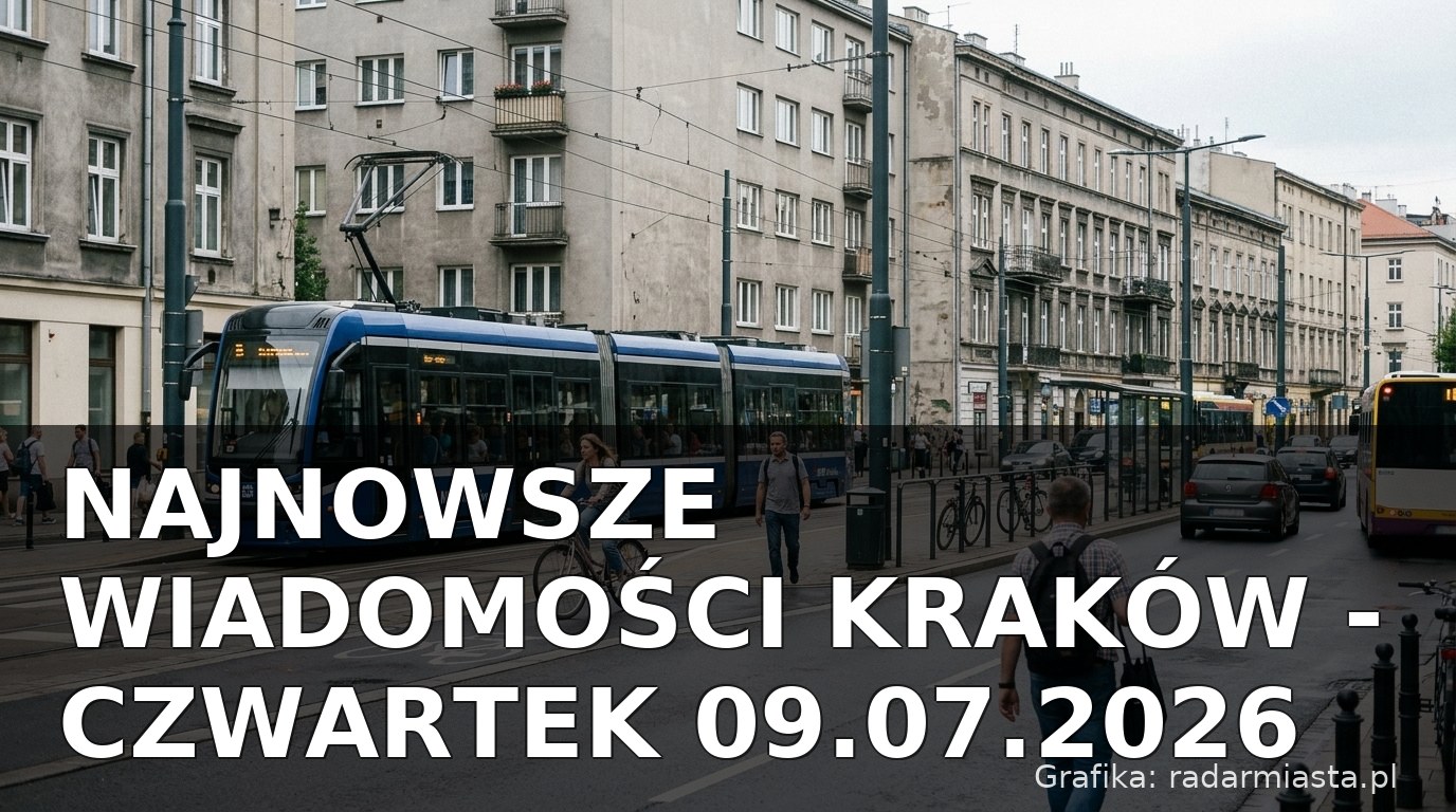 Najnowsze wiadomości Kraków – Czwartek 09.07.2026