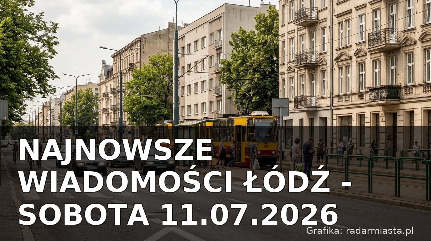 Najnowsze wiadomości Łódź – Sobota 11.07.2026