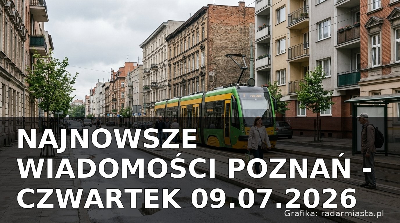 Najnowsze wiadomości Poznań – Czwartek 09.07.2026