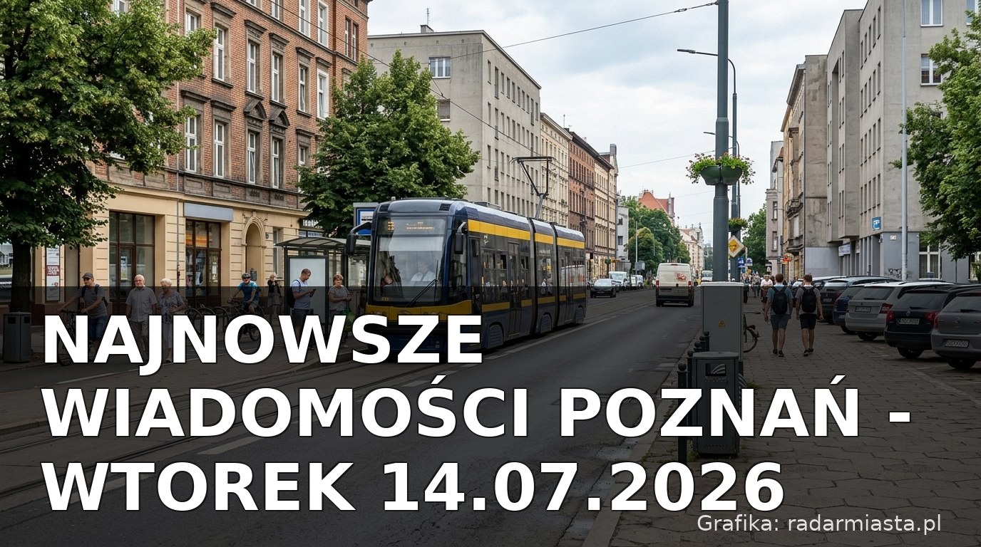 Najnowsze wiadomości Poznań – Wtorek 14.07.2026