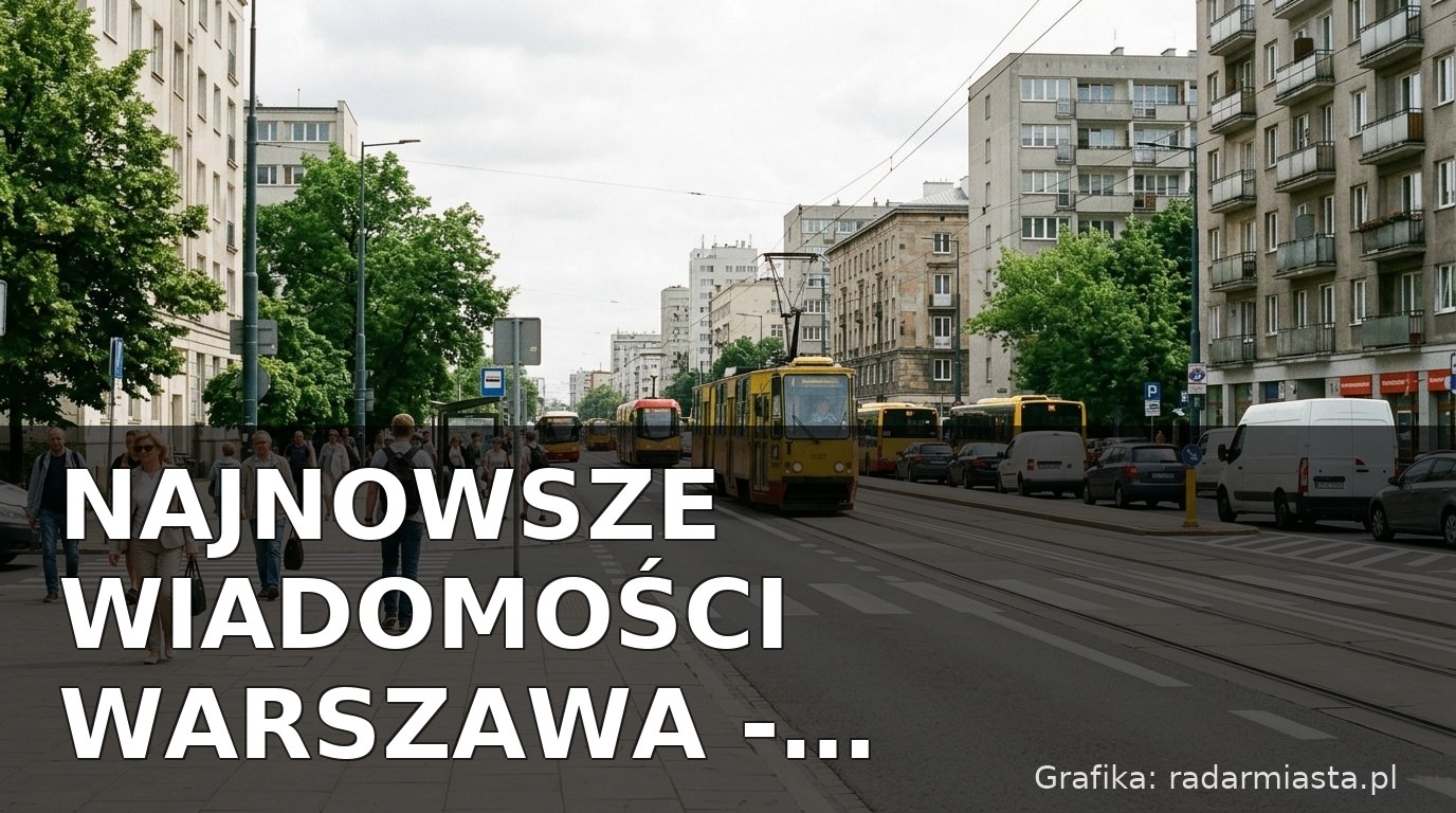 Najnowsze wiadomości Warszawa – Poniedziałek 13.07.2026
