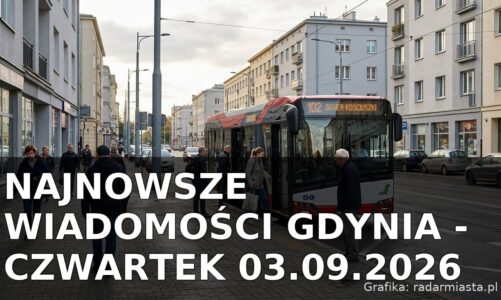 Najnowsze wiadomości Gdynia – Czwartek 03.09.2026