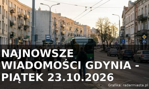 Najnowsze wiadomości Gdynia – Piątek 23.10.2026