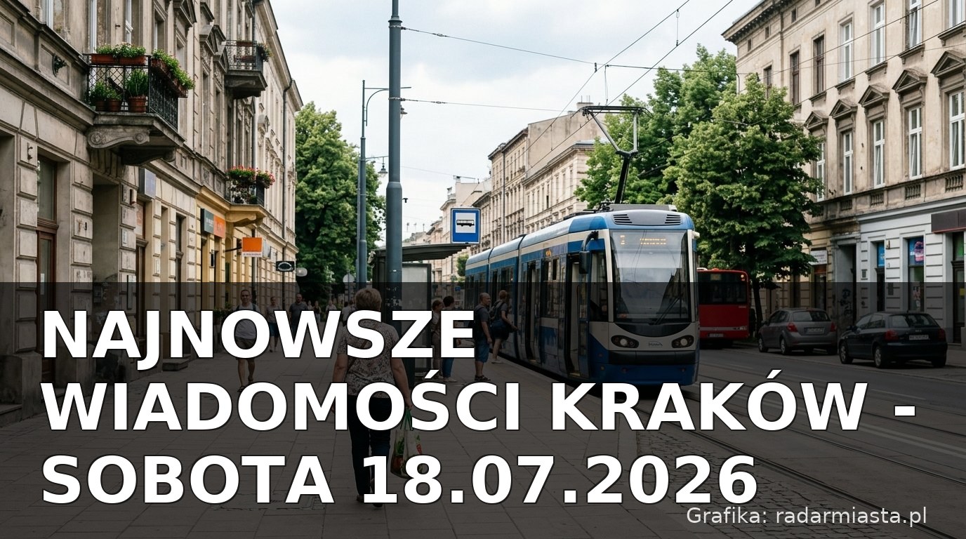 Najnowsze wiadomości Kraków – Sobota 18.07.2026