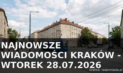 Najnowsze wiadomości Kraków – Wtorek 28.07.2026