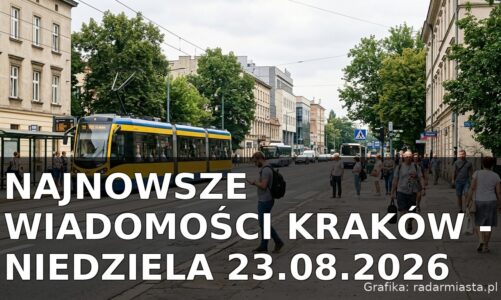 Najnowsze wiadomości Kraków – Niedziela 23.08.2026