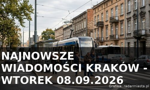 Najnowsze wiadomości Kraków – Wtorek 08.09.2026