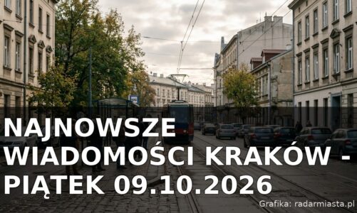 Najnowsze wiadomości Kraków – Piątek 09.10.2026