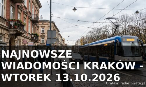 Najnowsze wiadomości Kraków – Wtorek 13.10.2026