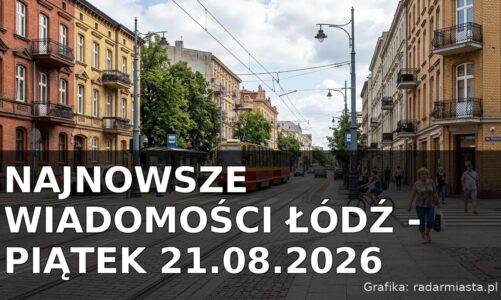 Najnowsze wiadomości Łódź – Piątek 21.08.2026
