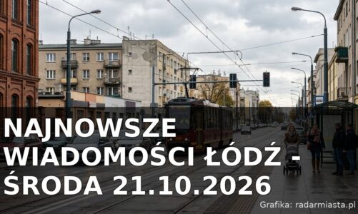 Najnowsze wiadomości Łódź – Środa 21.10.2026