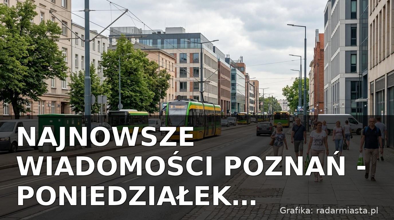Najnowsze wiadomości Poznań – Poniedziałek 20.07.2026