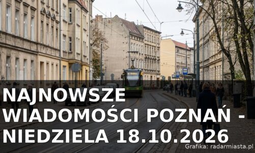 Najnowsze wiadomości Poznań – Niedziela 18.10.2026
