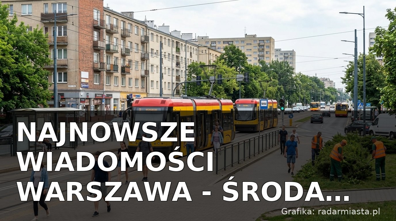 Najnowsze wiadomości Warszawa – Środa 15.07.2026