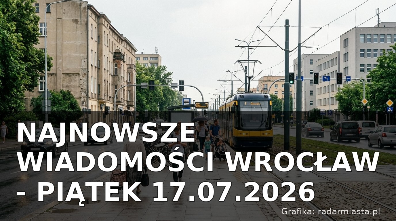 Najnowsze wiadomości Wrocław – Piątek 17.07.2026