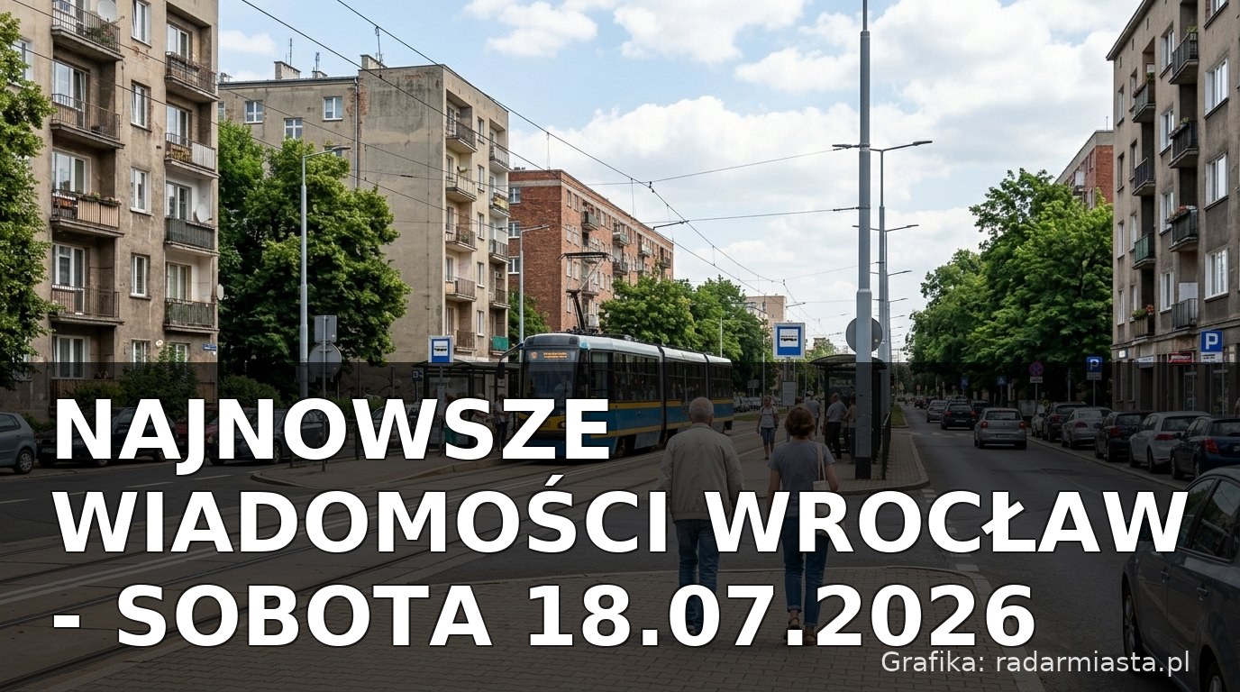 Najnowsze wiadomości Wrocław – Sobota 18.07.2026
