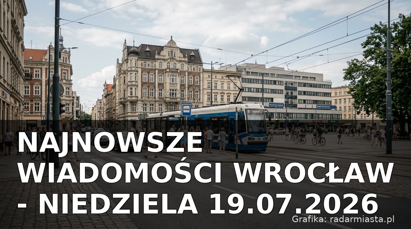 Najnowsze wiadomości Wrocław – Niedziela 19.07.2026