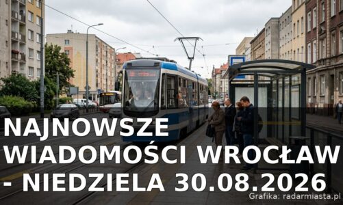 Najnowsze wiadomości Wrocław – Niedziela 30.08.2026