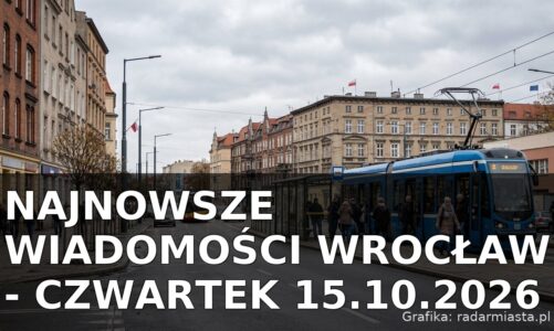 Najnowsze wiadomości Wrocław – Czwartek 15.10.2026