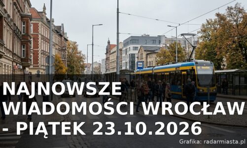 Najnowsze wiadomości Wrocław – Piątek 23.10.2026