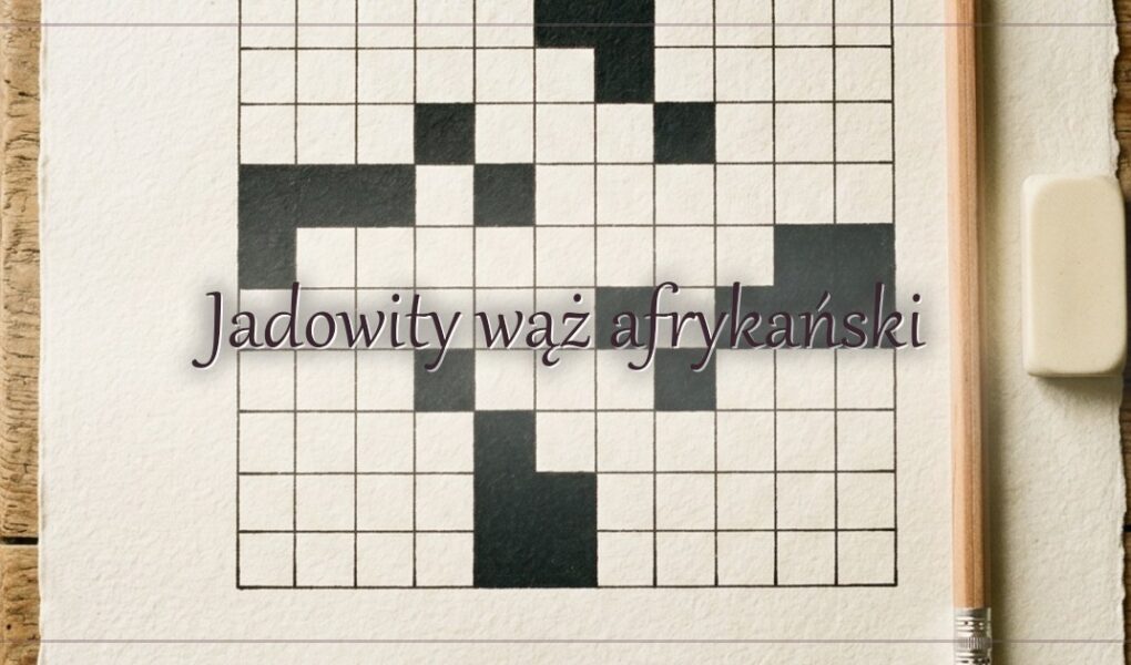 Jadowity wąż afrykański
