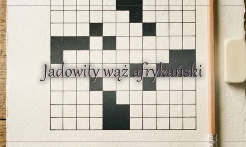Jadowity wąż afrykański – hasło do krzyżówki