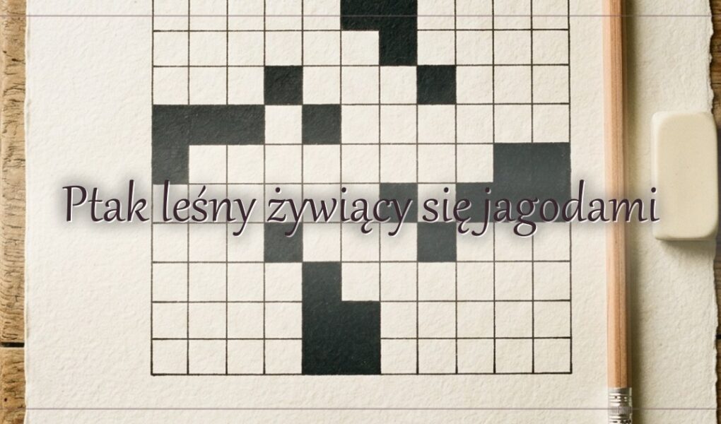 Ptak leśny żywiący się jagodami