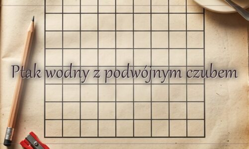 Ptak wodny z podwójnym czubem
