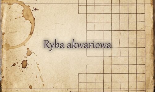 Ryba akwariowa – hasło do krzyżówki