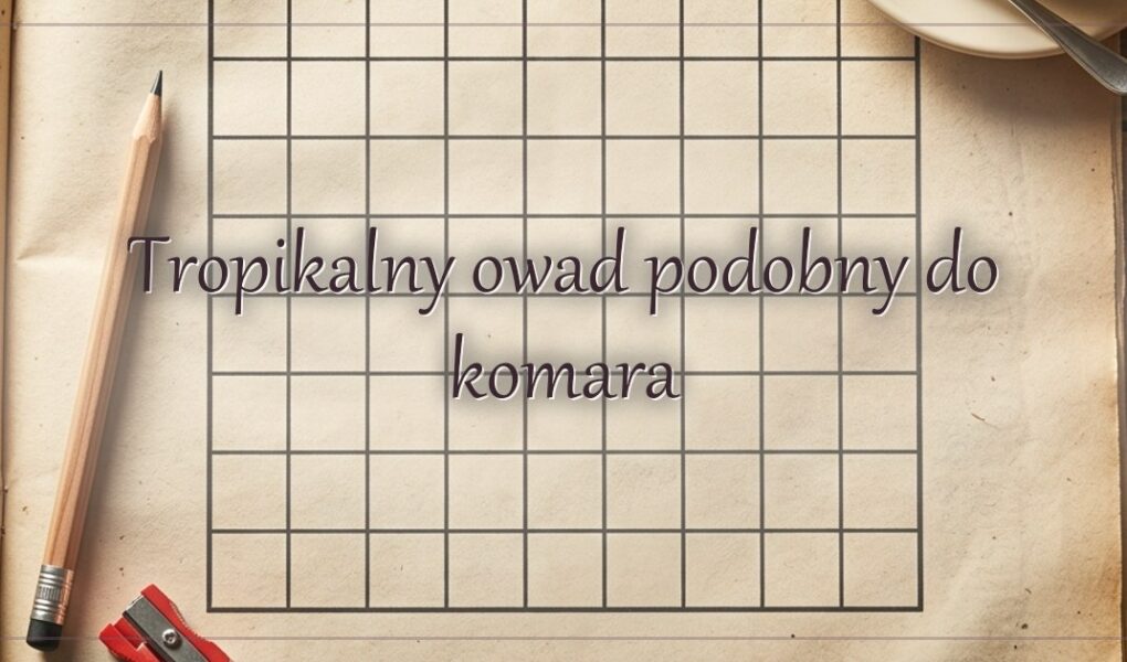Tropikalny owad podobny do komara